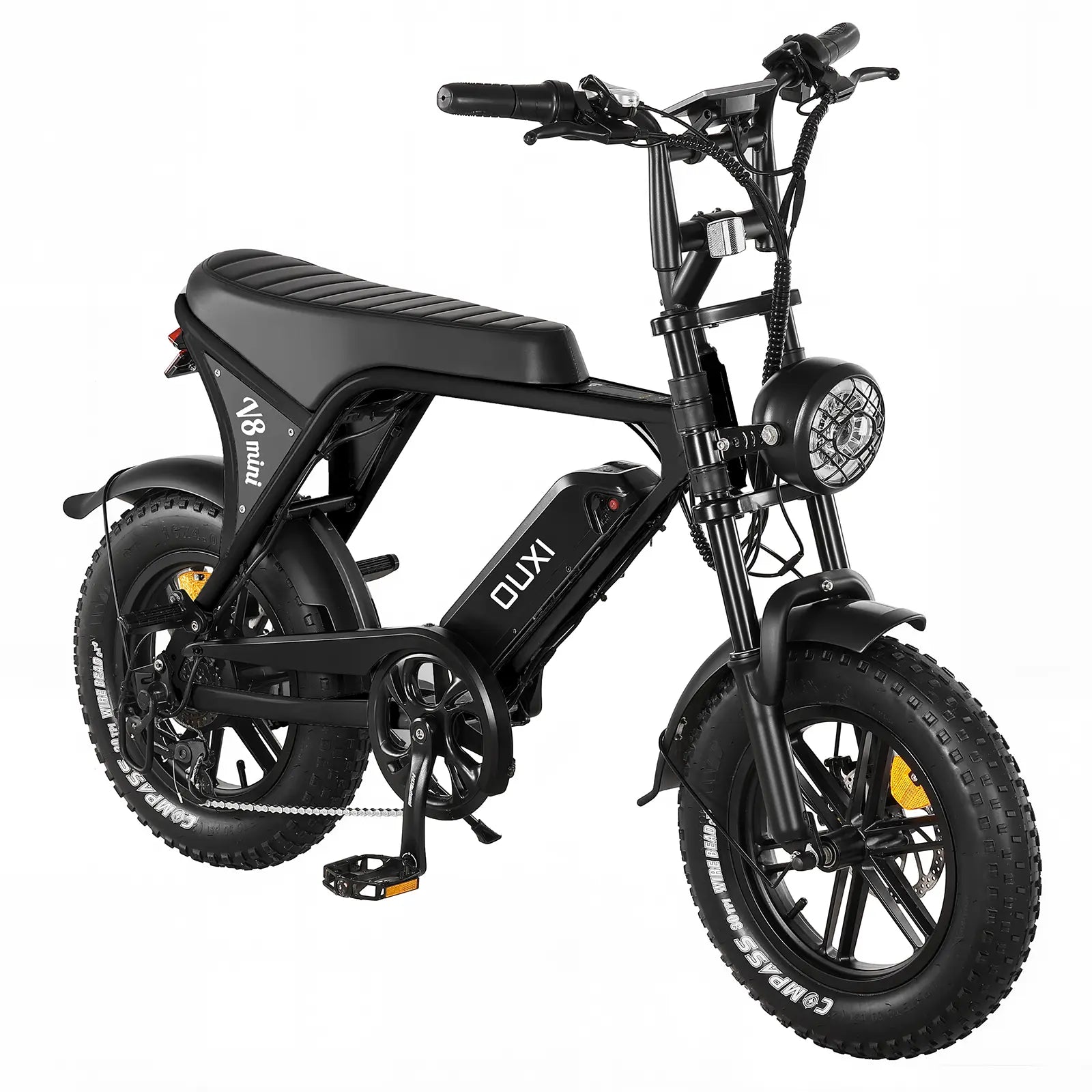 OUXI V8 Mini front fork suspension close-up